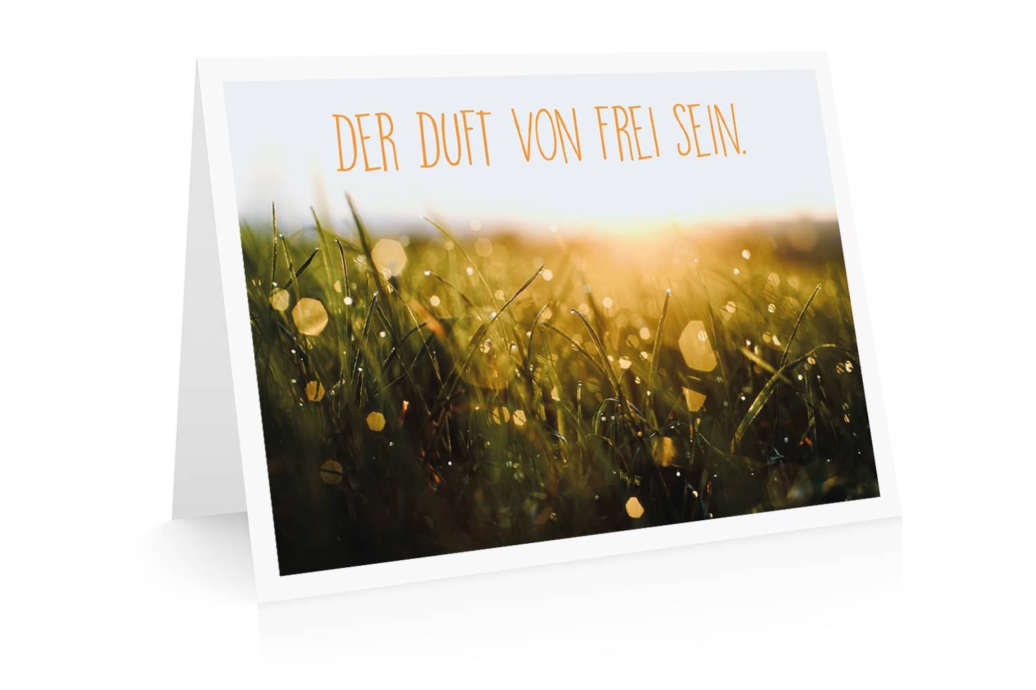 Grußkarte Der Duft von frei sein