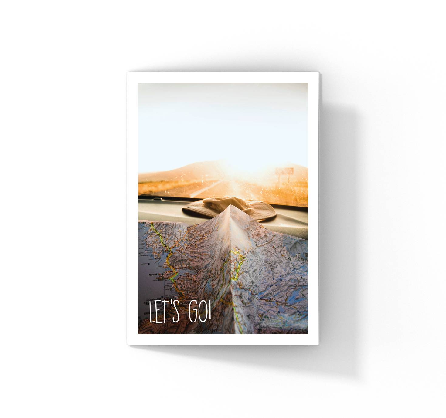 Grußkarte Let’s go!