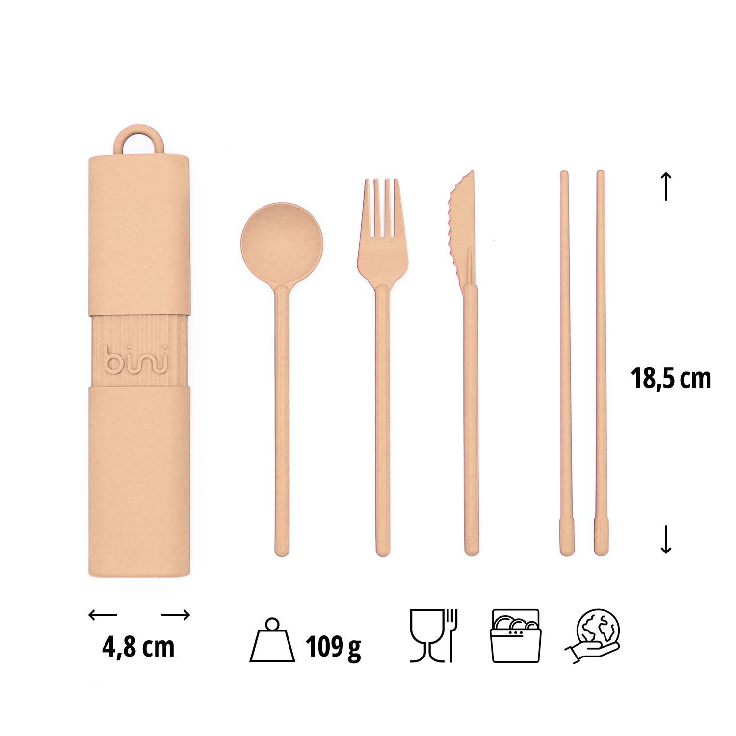 Besteckset Bini Apricot