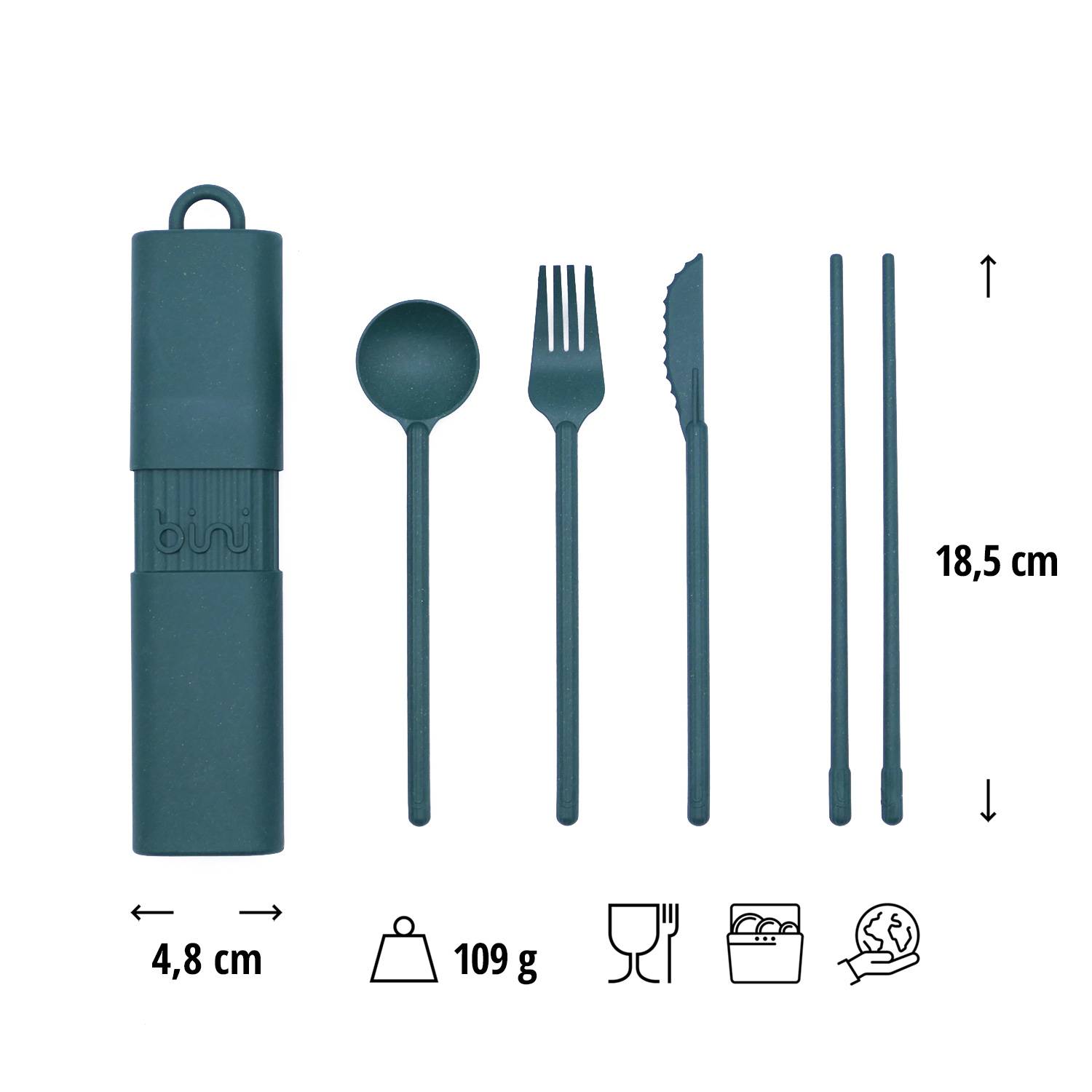 Besteckset Bini Tannengrün