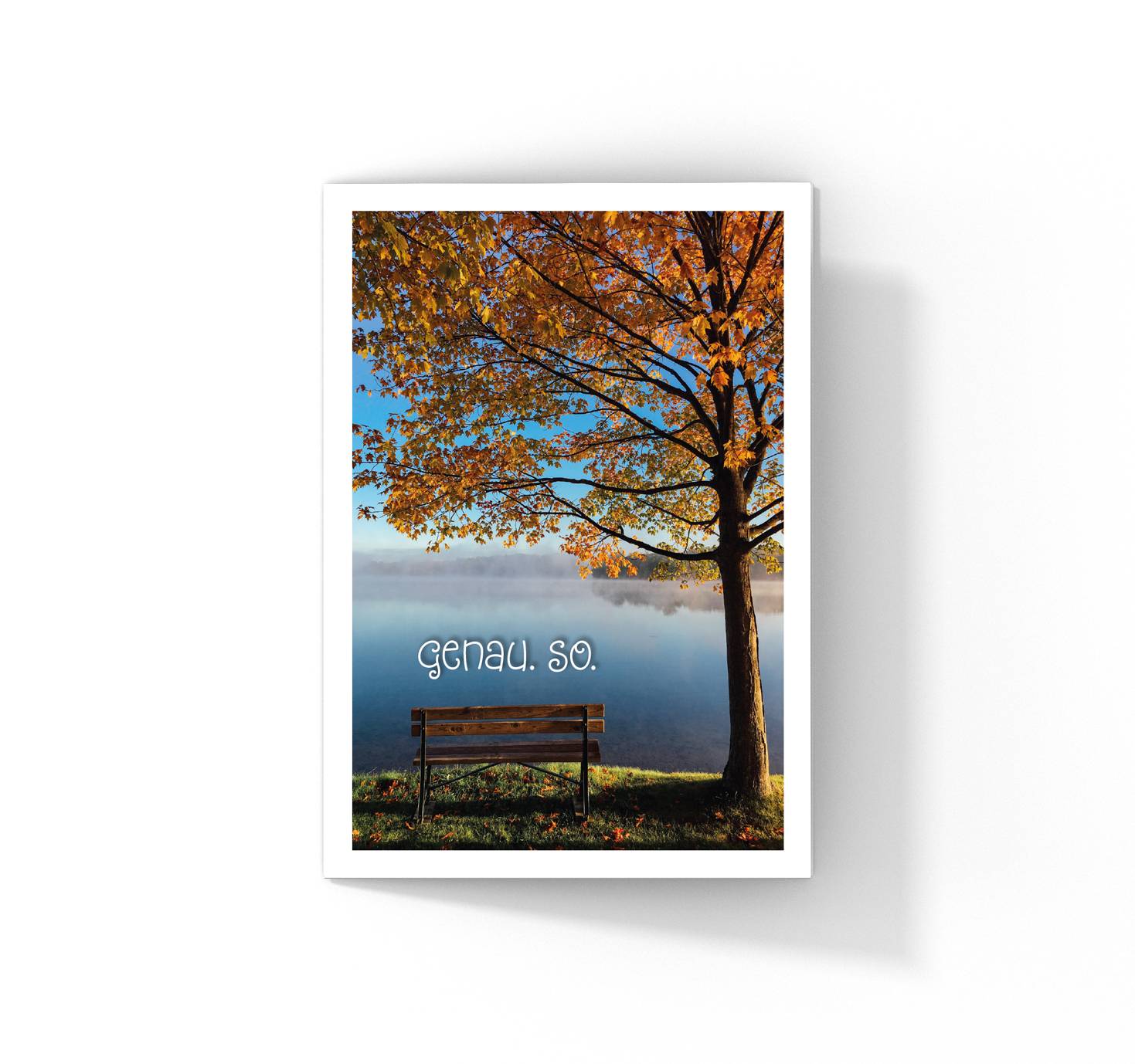 Grußkarte Genau.So.